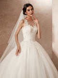 Modern Appliques Lace  Wedding Dresses
