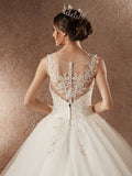 Modern Appliques Lace  Wedding Dresses
