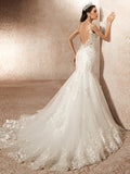 Luxury Mermaid Wedding Dresses with Chapel Train