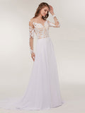 Long Sleeve Bohemia Wedding Dresses
