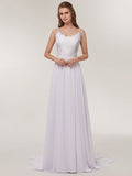 Simple Chiffon Beach Wedding Dresses