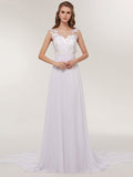 Elegant Chiffon  V-Neck Boho Wedding Dresses