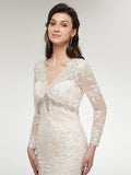 Vintage Long Sleeve Mermaid Wedding Dresses
