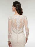 Vintage Long Sleeve Mermaid Wedding Dresses