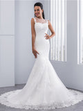 Illusion Mermaid Wedding Dress
