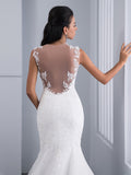 Illusion Mermaid Wedding Dress