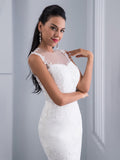 Illusion Mermaid Wedding Dress