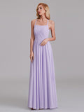 Gorgeous Halter Pleated Chiffon Long Bridesmaid Dress