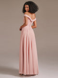 Simpe Off The Shoulder A Line Bridesmaid Dress