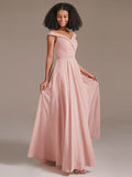 Simpe Off The Shoulder A Line Bridesmaid Dress